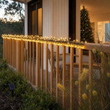 LED 768 Solar Premium Mega Cluster Warm White styled in an Australian Christmas setting