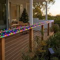 LED 768 Solar Premium Mega Cluster Multicolour styled in an Australian Christmas setting