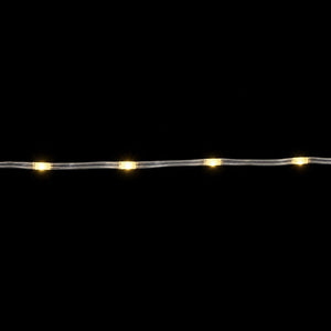 LED Premium Solar Straight Strip Light White-Warm White (12m) lit up in the dark