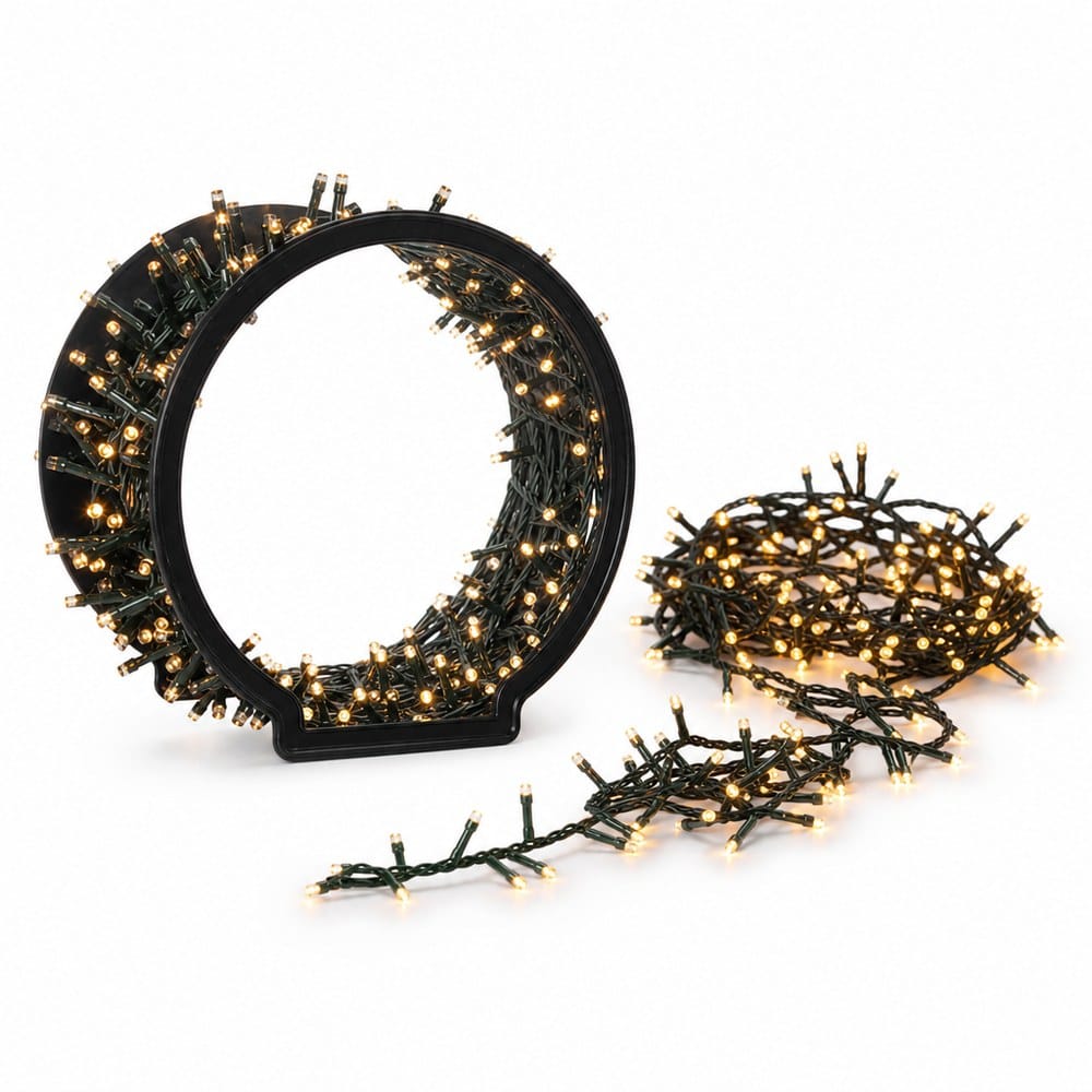 LED 1250 Snake Lights on Reel Extra Warm White (25m)