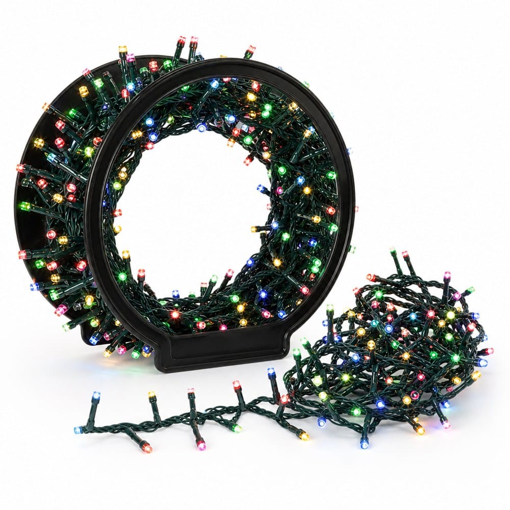LED 1250 Snake Lights on Reel Multicolour (25m)