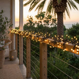 LED 3000 Cluster Lights Warm White styled in an Australian Christmas setting