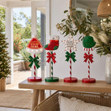 LED Novelty Sign Pole styled in an Australian Christmas setting