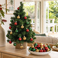 Traditional Bauble Pack 24pk styled in an Australian Christmas setting