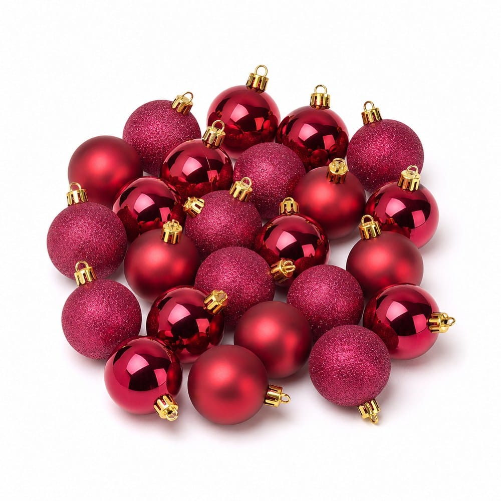 Berry Bauble Pack 24pk (3cm)