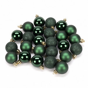 Green Bauble Pack 24pk (3cm)
