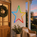 LED Colour Change Star Multicolour styled in an Australian Christmas setting