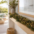 LED 200 Battery Operated Snake Lights Warm White styled in an Australian Christmas setting