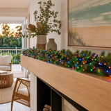 LED 200 Battery Operated Snake Lights Multicolour styled in an Australian Christmas setting