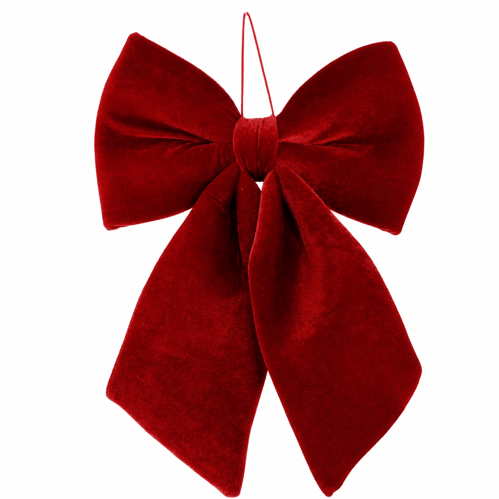 Burgundy Luxe Velvet Bow (45cm)