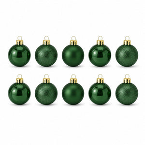 Green Bauble Pack 10pk (5cm)