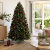 Burgundy Bauble Pack 100pk styled in an Australian Christmas setting