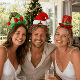 Christmas Hat Headband worn at an Australian Christmas party