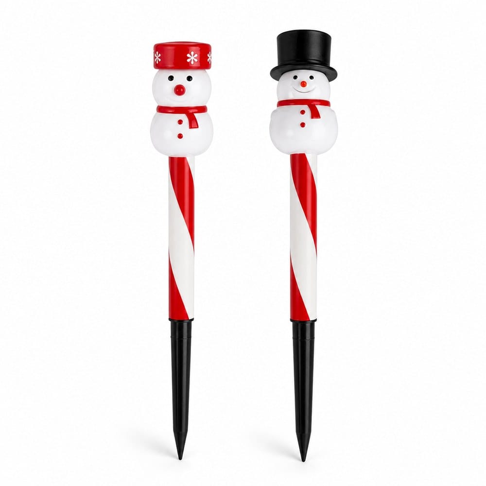 LED Solar Snowman Stake (38cm)