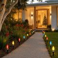 LED Solar Globe Stake styled in an Australian Christmas setting