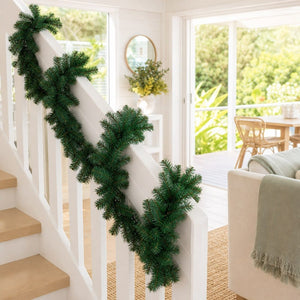 Grand Pine Garland styled in an Australian Christmas setting
