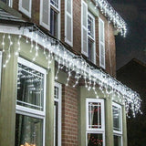 LED White Icicle Lights (10m) - View 1