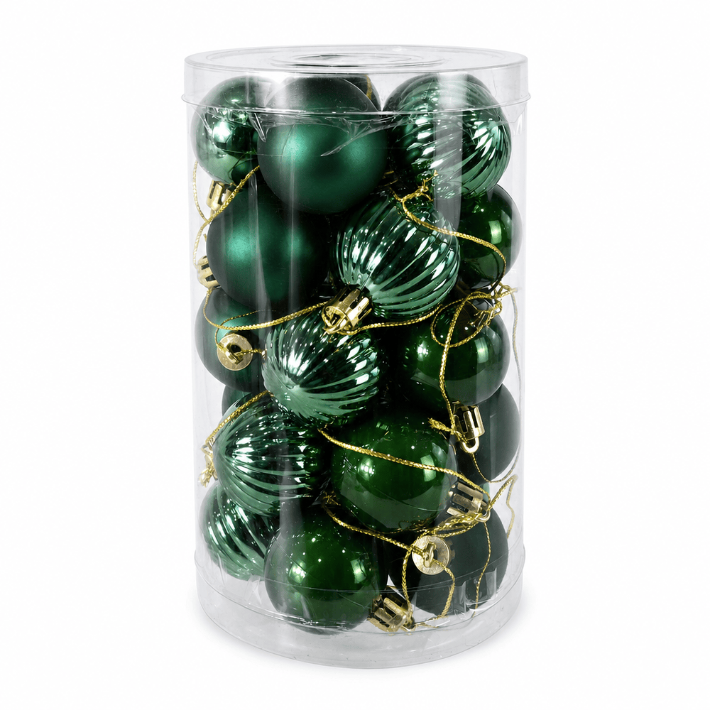 Evergreen Bauble Pack 25pk (4cm)