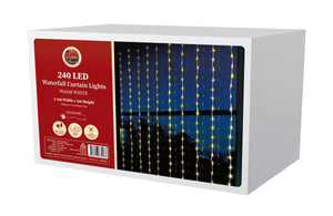 LED Warm White Waterfall Curtain (1.2x2m) - View 1