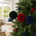 Flocked Bauble styled in an Australian Christmas setting