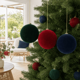 Flocked Bauble styled in an Australian Christmas setting
