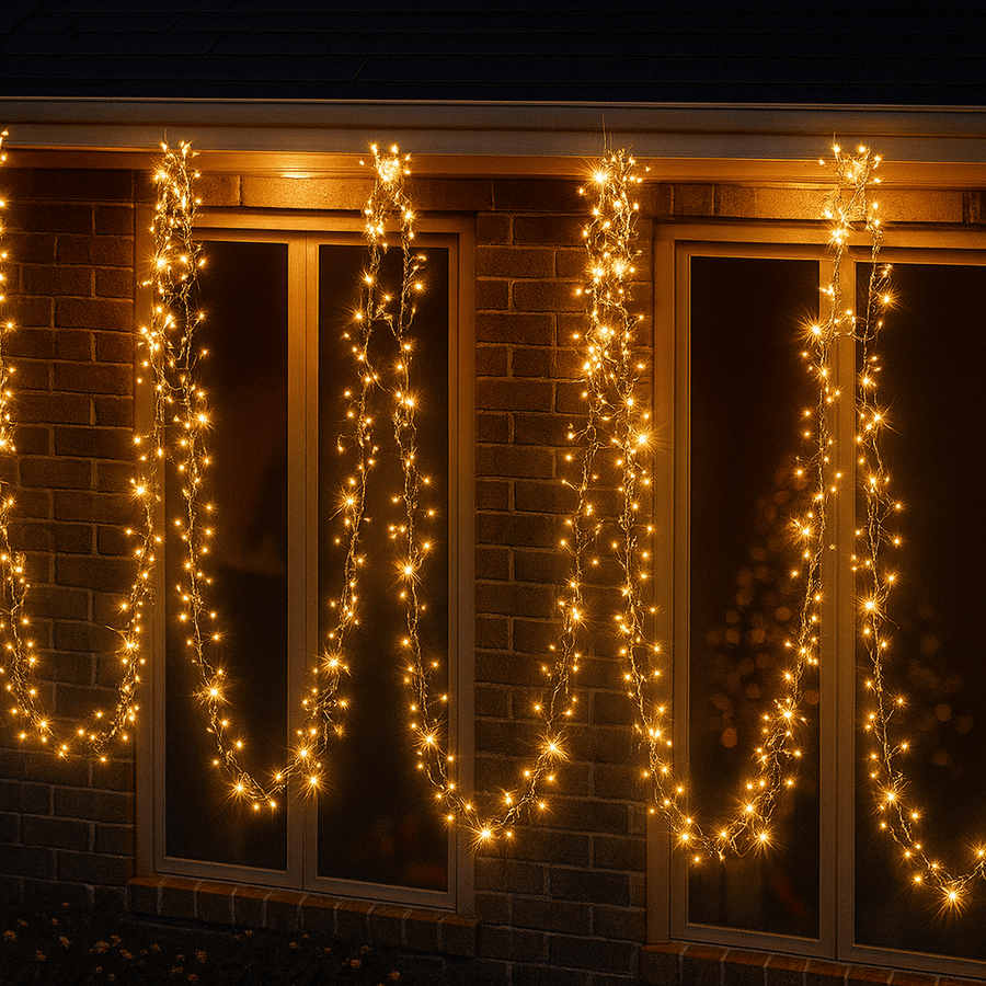 720 LED Cluster Lights Vintage Gold (10.4m)