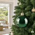 Green Shiny Bauble styled in an Australian Christmas setting
