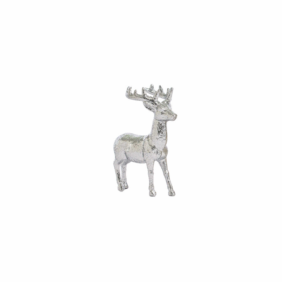 Glitter Finish Reindeer Tree Ornament (12.5cm)