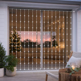 LED White Waterfall Curtain  (2x2m) styled in an Australian Christmas setting