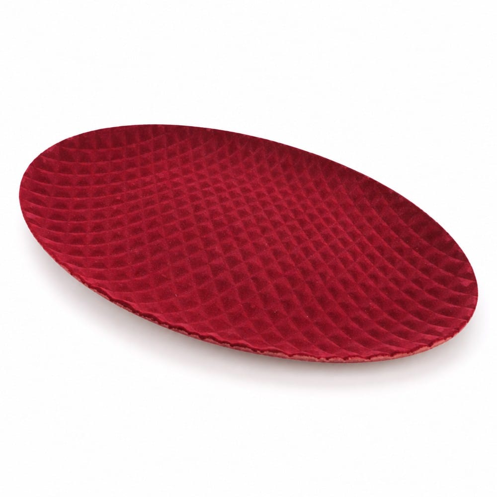 Flocked Red Plate