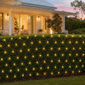 LED Warm White Net Light (9.6m) styled in an Australian Christmas setting