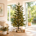 Noble Fir Pre-Lit Christmas Tree styled in an Australian Christmas setting