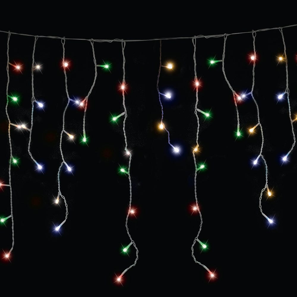 200 Battery LED Icicle Timer Lights Asst - View 2