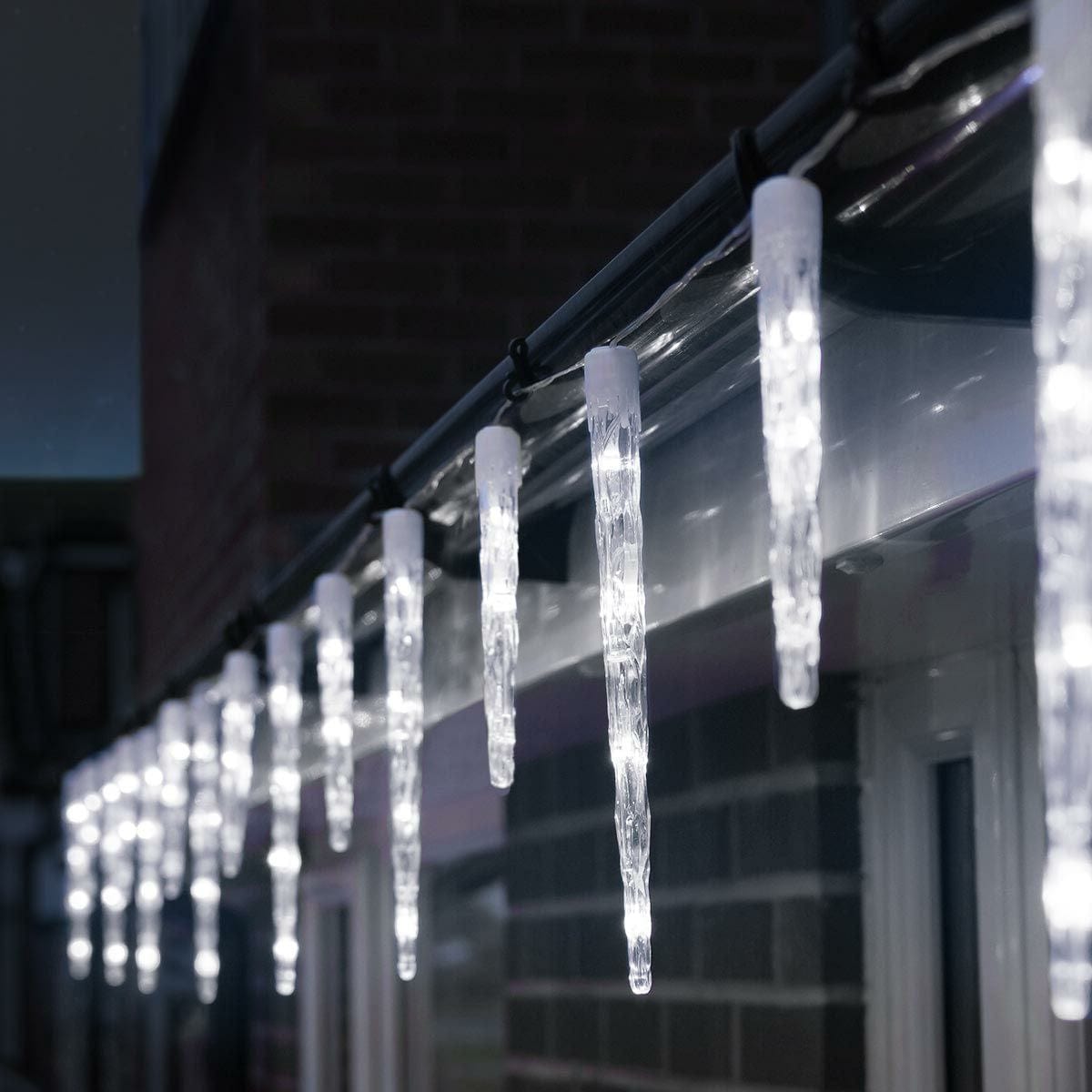 24 Strand Solar Icicle Tube Lights Available in 2 Color