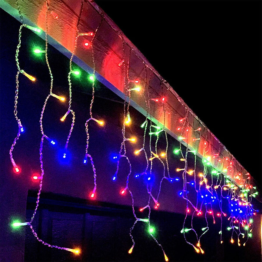 LED Multicolored Icicle Lights (20m)
