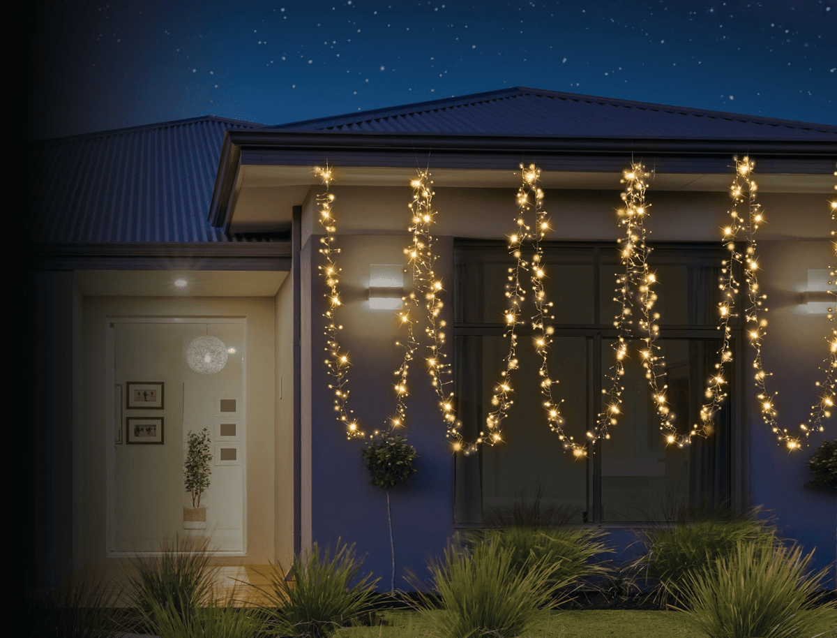 2000 LED Cluster Lights Warm White (29m) - View 2