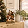 LED Christmas Miracle Nativity Scene styled in an Australian Christmas setting