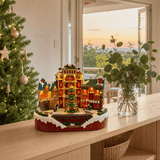 LED Musical Victorian Christmas Square styled in an Australian Christmas setting
