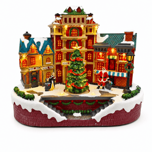 LED Musical Victorian Christmas Square (26cm)