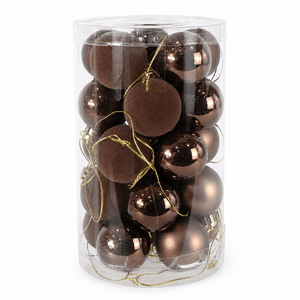 Mocha Bauble Pack 25pk (4cm)