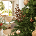 Mocha Icy Forest Berry Pick on a decorated Christmas tree