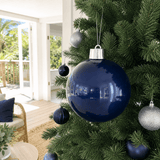 Navy Pearl Bauble styled in an Australian Christmas setting