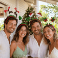 Sequin Head Bopper Headband worn at an Australian Christmas party