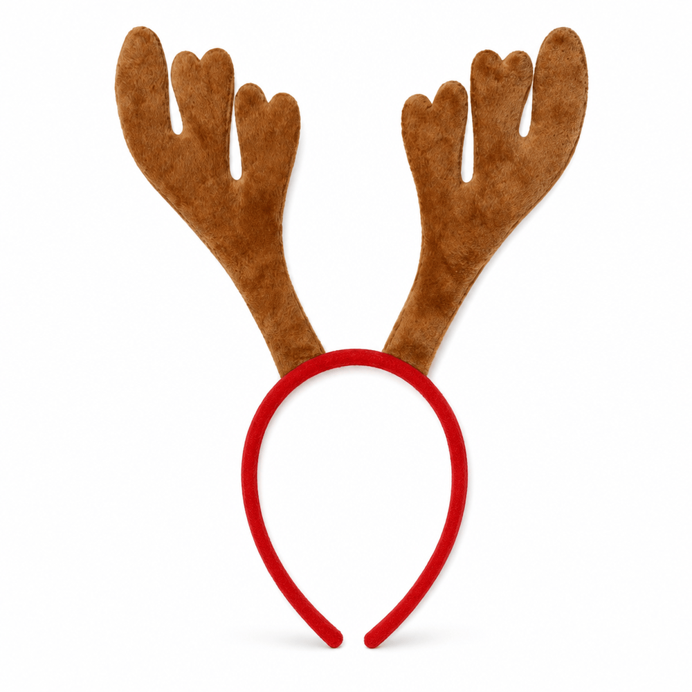 Plush Reindeer Antler Headband