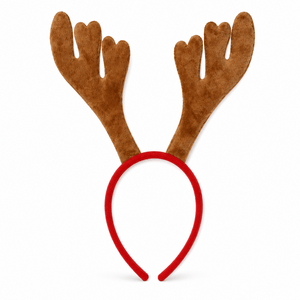Plush Reindeer Antler Headband