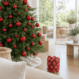 Red Bauble Multipack (100pk) decorating an Australian Christmas tree