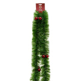 Green Tinsel With Baubles (3m) - View 1