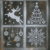 Christmas Snow Spray Stencil Asst (60cm)