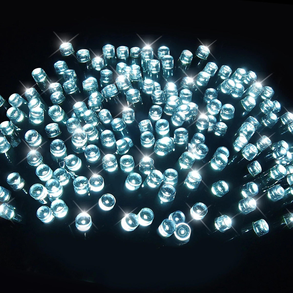 1000 LED Solar Fairy Lights White (69.9m) - View 1