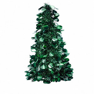 Tinsel Tree Decoration Green (46cm)